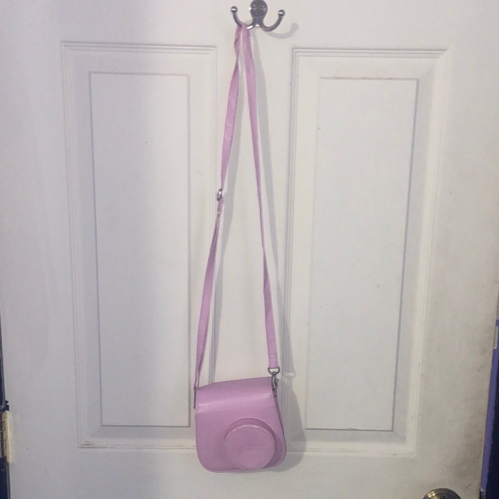 pink instax 8 mini camera carrier bag
